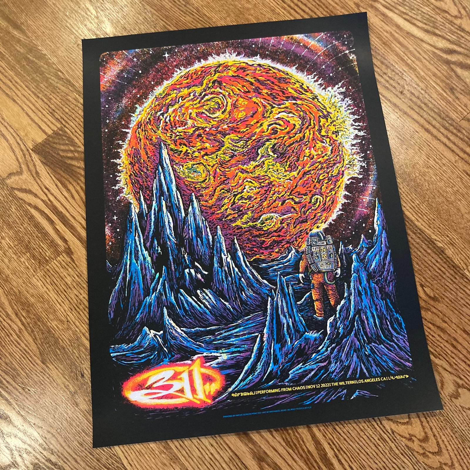 311 From Chaos 11/12/22 full-color poster | bourbon sunday